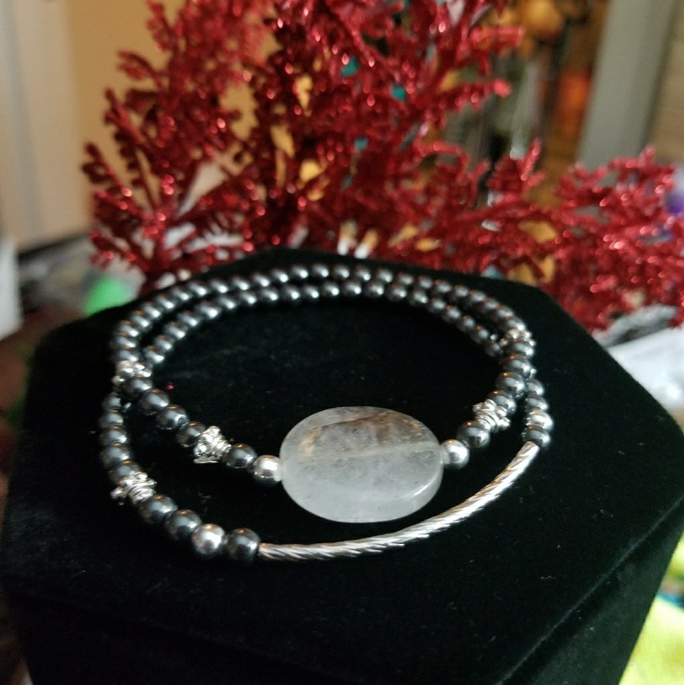 Hematite & Smokey Quartz Bracelets - Picture 3 of 4